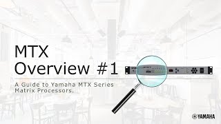 Yamaha MTXMRX MTX Overview 1 [upl. by Atteoj]