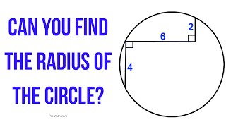 Can You Find the Radius of the Circle  Quick amp Simple Tutorial [upl. by Iahcedrom816]