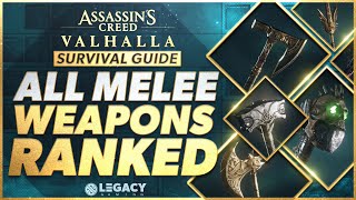 Every Melee Weapon Ranked  Assassins Creed Valhalla Survival Guide [upl. by Aicre]