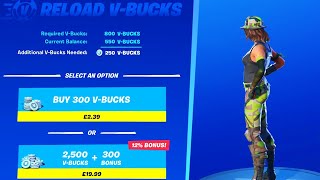 EASILY Top Off Your VBUCKS RELOAD VBUCKS FEATURE [upl. by Annairam]