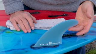 How To Install amp Remove FCS II Surfboard Fins [upl. by Utica68]