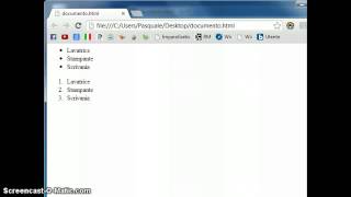 Tutorial HTML 6  Creare un elenco puntato e non [upl. by Amelina]