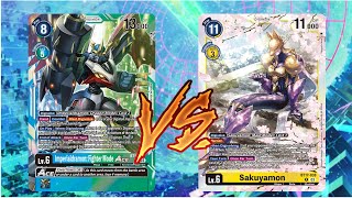 Imperialdramon VS Sakuyamon BT17 Digimon TCG [upl. by Bik]