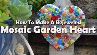 Mosaic Tutorials How To Make A Mosaic Garden Heart [upl. by Ultan519]