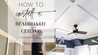 How to Install a Beadboard Ceiling [upl. by Aynahs599]