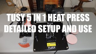 TUSY 5 in 1 Heat Press Demonstration [upl. by Reppiks]