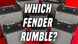 The Ultimate Fender Rumble Buyers Guide [upl. by Dorreg]