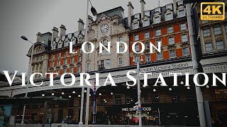 London Victoria Station Walk Through England 4K [upl. by Goddard984]