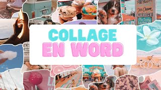 Collage aesthetic en Word 💗 [upl. by Donni]