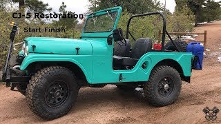 1965 Jeep CJ5 Restoration Full Video [upl. by Tuhn]