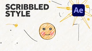 Scribbled Style Animation in After Effects  Tutorial [upl. by Yrrap]