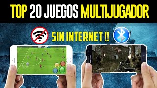 TOP 20 MEJORES JUEGOS ANDROID MULTIJUGADOR por CONEXIÓN BLUETOOTH amp WIFI LOCAL [upl. by Gotcher]