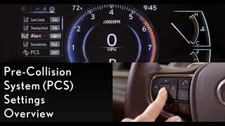 HowTo PreCollision System Settings Overview  Lexus [upl. by Alliuqahs]