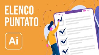 Come creare un elenco puntato con Illustrator [upl. by Annael13]