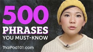 500 Phrases Every Thai Beginner Must Know [upl. by Neehsar]