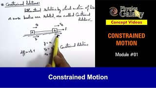 Class 11 Physics  Constrained Motion  1 Constrained Motion  For JEE amp NEET [upl. by Rettuc]