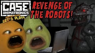 Annoying Orange amp Pear Play  CASE Animatronics REVENGE OF THE ROBOTS [upl. by Takken]