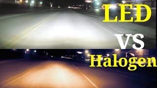 Best Headlights LED vs Halogen [upl. by Henarat228]