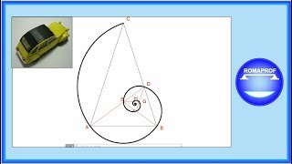 SPIRALE DI FIBONACCI  COSTRUZIONE GRAFICA 415 [upl. by Allemat]