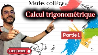 الحساب المثلثي الجزء الأول Calcul trigonométrique  1ère partie [upl. by Donelson]