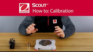 How to Calibration  OHAUS Scout™ Portable Balances [upl. by Llednil]