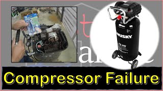 Husky 20 Gallon Air Compressor Failure Solved [upl. by Arym620]