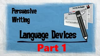 Persuasive Techniques Part 1  Persuasive Writing  EasyTeaching [upl. by Elbas]