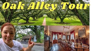 Oak Alley Plantation RARE tour of INSIDE the House and ENSLAVED Quarters [upl. by Meeharbi]