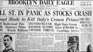 24th October 1929 Wall Street Crash begins on Black Thursday [upl. by Eiuqnimod]