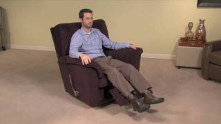 Simple Operation of a LaZBoy ReclinaRocker Chair Footrest [upl. by Lady]