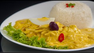 Aji De Gallina  Aji De Pollo  Comida Peruana Peruvian Dish [upl. by Sidwel]