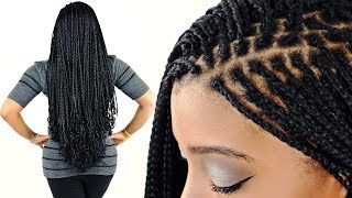 How To MICRO BRAIDS For Beginners Step By Step [upl. by Whitebook]