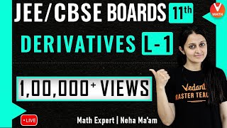 Derivatives L1  Class 11 Maths Chapter 13  JEE Maths  JEE 2021  Neha Agrawal Maam  Vedantu [upl. by Hung524]