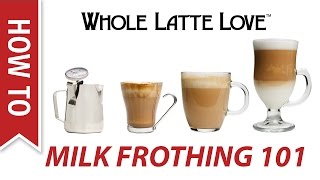 Milk Frothing for Beginners [upl. by Sollars934]