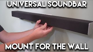 How To Mount Soundbar To The Wall In 15 Minutes [upl. by Neelon807]