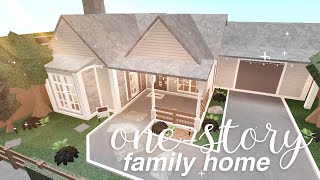 Bloxburg Onestory Family Home  House Build [upl. by Onitram]