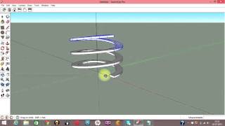 Google Sketchup Tutorial Complex Spiral Ramp [upl. by Nade]