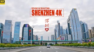 Driving Downtown Shenzhen  City Of The Future  4K  Guangdong China  深圳 [upl. by Cesaria]