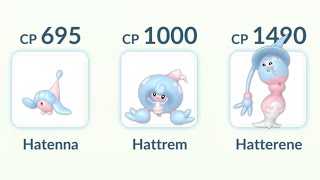 using Hatenna Hattrem Hatterene Evolutionary Line in Pokemon GO [upl. by Xer171]