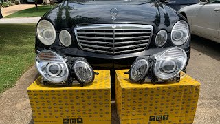 How To Replace Headlight BiXenonOn W211 Mercedes Benz [upl. by Andromeda]