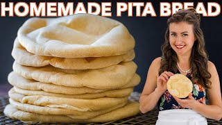 Pita Bread Recipe 2 Easy Ways [upl. by Githens]