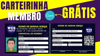 Carteirinha de Membros Grátis Veja como Criar Carteirinhas e Modelos Grátis de Carteirinha Parte 1 [upl. by Aninay463]