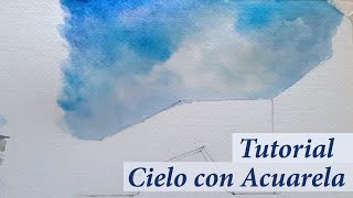 Cómo pintar el Cielo con Acuarela [upl. by Orips]