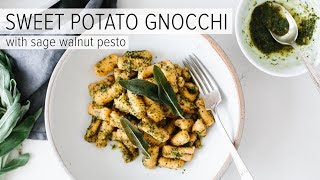 SWEET POTATO GNOCCHI  glutenfree  paleo [upl. by Aratnahs820]