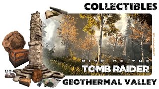 RISE OF THE TOMB RAIDER 100 Walkthrough  Geothermal Valley Collectibles [upl. by Oretna656]