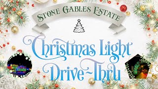 4th Annual Stone Gables Estate Christmas Light Full DriveThru  4K  Elizabethtown PA [upl. by Odrareg]