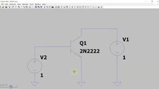 BJT CurrentVoltage Characteristic using LTspice [upl. by Zeculon]