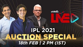 Cricbuzz Live IPL 2021 Auction Special [upl. by Senzer]