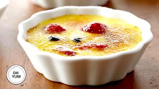 Professional Baker Teaches You How To Make CREME BRULEE [upl. by Sahc]