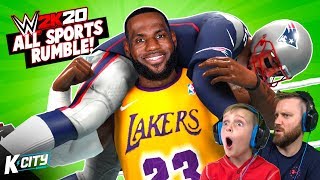 ALL SPORTS Royal Rumble NFL and NBA Superstars in WWE 2k20 KCITY GAMING [upl. by Yelnats]